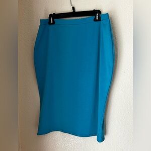 Teal Pencil Skirt